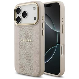 Etui Guess 4G Stripe MagSafe do iPhone 17 Pro różowy