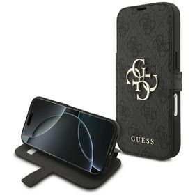 Etui Guess Book 4G Metal Logo do iPhone17 Pro czarny