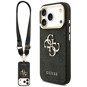 Etui Guess 4G Big 4G Classic Logo Big    Strap Metal Buttons do iPhone 17 Pro czarny