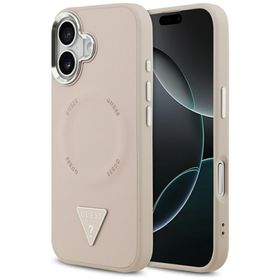 Etui Guess Triangle Logo MagSafe do      iPhone 17 różowy