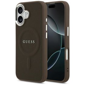 Etui Guess Classic Logo MagSafe do       iPhone 17 brązowy