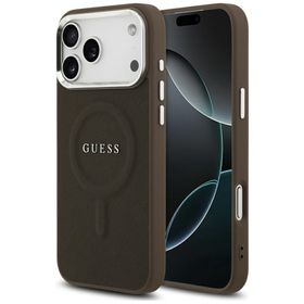 Etui Guess Classic Logo MagSafe do       iPhone 17 Pro brązowy