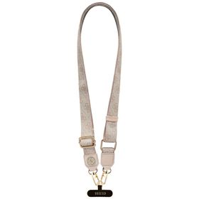 Uniwersalna smycz Guess Universal CBDY 4G Tether Patch Strass Metal Logo różowy