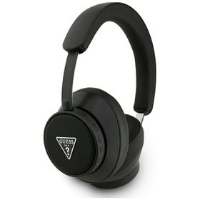 Słuchawki nauszne Guess Bluetooth ENC Saffiano Triangle Logo czarny