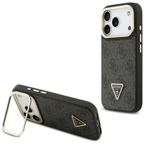 Etui Guess 4G PU Triangle Logo & Stand   Camera Magsafe do iPhone 17 Pro czarny