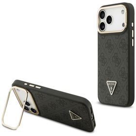 Etui Guess 4G PU Triangle Logo & Stand   Camera Magsafe do iPhone 17 Pro Max czarny