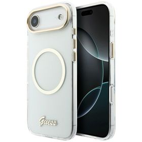 Etui Guess IML Script Metal MagSafe do   iPhone Air przezroczysty