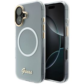 Etui Guess IML Gradient Script Metal     MagSafe do iPhone 17 biały