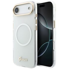 Etui Guess IML Gradient Script Metal     MagSafe do iPhone Air biały
