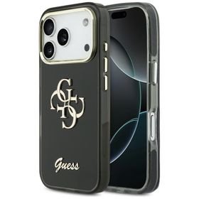 Etui Guess IML 4G Script Metal do iPhone17 Pro Max czarny
