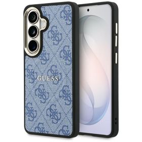 Etui Guess 4G Embossed Ring MagSafe do Samsung Galaxy S26+ niebieski