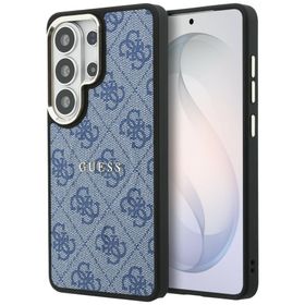 Etui Guess 4G Embossed Ring MagSafe do Samsung Galaxy S26 Ultra niebieski