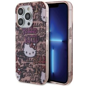 Hello Kitty HKHCP15XHDGPTP iPhone 15 Pro Max 6.7" różowy/pink hardcase IML Tags Graffiti