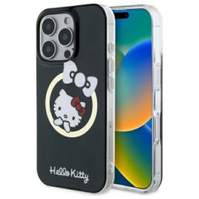 Hello Kitty HKHMP16LHFLBK iPhone 16 Pro6,3" czarny/black hardcase IML Fun bow Magsafe