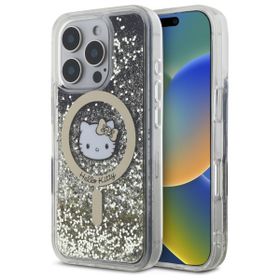 Hello Kitty HKHMP16XLGDIK iPhone 16 Pro  Max 6.9" czarny złoty/black gold hardcase Liquid Glitter Fever MagSafe