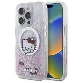 Hello Kitty HKHMP16LLSWKH iPhone 16 Pro  6.3" biały/white hardcase Liquid Glitter Sweet Kitty Bows MagSafe