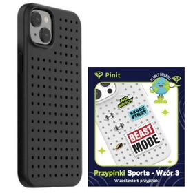 Zestaw Etui Pinit Dynamic + Sports PiniPhone 14 / 15 / 13 6.1" czarny/black wzór 3