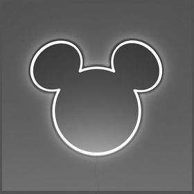 Neon Yellowpop Disney Mickey Mirror srebrny