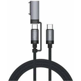 Kabel USB-C 4smarts Explorer ComboCord 100W 2m z adapterem MagSafe czarny