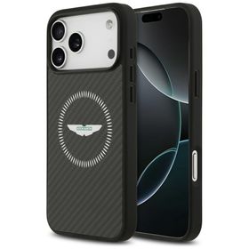 Etui Aston Martin HC Kevlar Counter      Design MagSafe do iPhone 17 Pro Max czarny