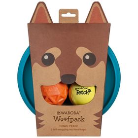 Zestaw dla psa Waboba Woofpack 2x piłeczka 1x frisbee
