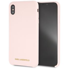 Karl Lagerfeld KLHCI65SLLPG iPhone XsMax hardcase jasnoróżowy/light pink Silicone