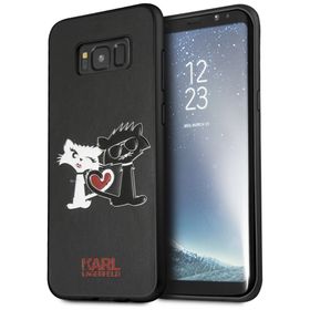 Karl Lagerfeld KLHCS8LCL1BK S8 Plus G955 hardcase czarny/black Choupette in love