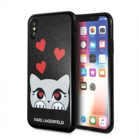 Karl Lagerfeld KLHCPXVDCBK iPhone Xhard case black Valentine