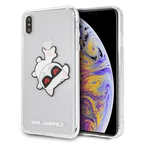 Karl Lagerfeld KLHCI65CFHE iPhone Xs Maxhardcase transparent Choupette Fun