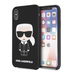 Karl Lagerfeld KLHCPXSLFKBK iPhone X/Xshardcase czarny/black Silicone Iconic