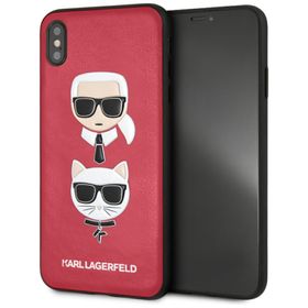 Karl Lagerfeld KLHCI65KICKCRE iPhone XsMax hardcase czerwony/red Karl & Choupette