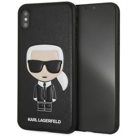 Karl Lagerfeld KLHCI65IKPUBK iPhone XsMax hardcase czarny/black Iconic Karl Embossed