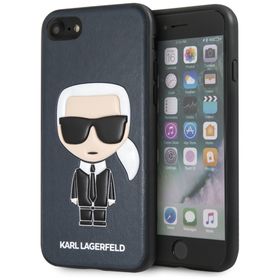 Karl Lagerfeld KLHCI8IKPUBL iPhone 7/8SE 2020 / SE 2022 hardcase niebieski/blue Iconic Karl Embossed