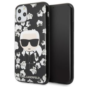 Karl Lagerfeld KLHCN58FLFBBK iPhone 11Pro czarny/black Flower Ikonik Karl