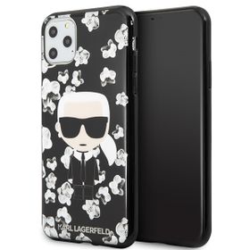 Karl Lagerfeld KLHCN65FLFBBK iPhone 11   Pro Max czarny/black Flower Ikonik Karl