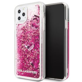 Karl Lagerfeld KLHCN65ROPI iPhone 11 ProMax różowo-złoty/rosegold hard case Glitter