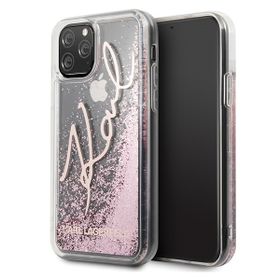 Karl Lagerfeld KLHCN65TRKSRG iPhone 11Pro Max różowo-złoty/rose gold Glitter Signature