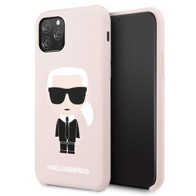 Karl Lagerfeld KLHCN58SLFKPI iPhone 11Pro hardcase jasnoróżowy/light pink Silicone Iconic