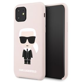 Karl Lagerfeld KLHCN61SLFKPI iPhone 116,1" / Xr hardcase jasnoróżowy/light pink Silicone Iconic