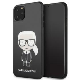 Karl Lagerfeld KLHCN65DLFKBK iPhone 11Pro Max czarny/black hard case Iconic Karl Glitter