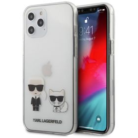 Karl Lagerfeld KLHCP12MCKTR iPhone12/12 Pro 6,1" hardcase Transparent Karl & Choupette