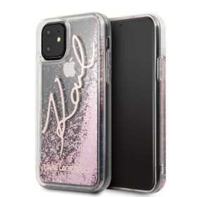 Karl Lagerfeld KLHCN61TRKSRG iPhone 116,1" / Xr różowo-złoty/rose gold Glitter Signature