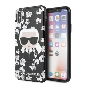 Karl Lagerfeld KLHCPXFLFBBK iPhone X/Xsczarny/black Flower Ikonik Karl
