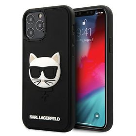 Karl Lagerfeld KLHCP12MCH3DBK iPhone 12/12 Pro 6,1" czarny/black hardcase 3D Rubber Choupette