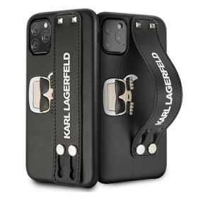 Karl Lagerfeld KLHCN58HA2BK iPhone 11Pro czarny/black hardcase Iconic Hand Strap