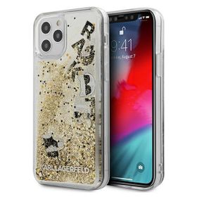 Karl Lagerfeld KLHCP12LROGO iPhone 12Pro Max 6,7" złoty/gold hardcase Glitter Charms