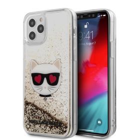 Karl Lagerfeld KLHCP12LLCGLGO iPhone12 Pro Max 6,7" złoty/gold hardcase Liquid Glitter Choupette