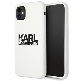 Karl Lagerfeld KLHCN61SLKLWH iPhone 116,1" / Xr Silicone Stack Logo biały/white
