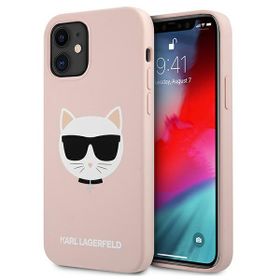 Karl Lagerfeld KLHCP12SSLCHLP iPhone12 mini 5,4" hardcase jasno różowy/light pink Silicone Choupette