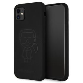 Karl Lagerfeld KLHCN61SILTTBK iPhone 116,1" / Xr Silicone Ikonik Outline czarny/black
